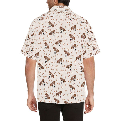 Russell Terriers Paw Print Design LKS303 Men's Hawaiian Shirt