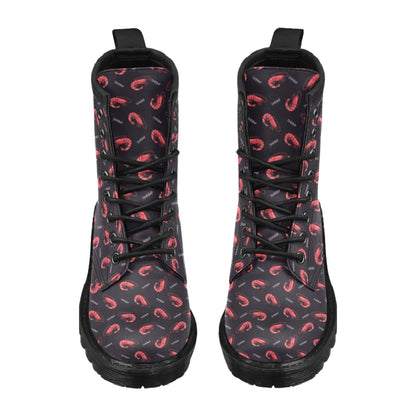 Shrimp Print Design LKS302 Women's Boots