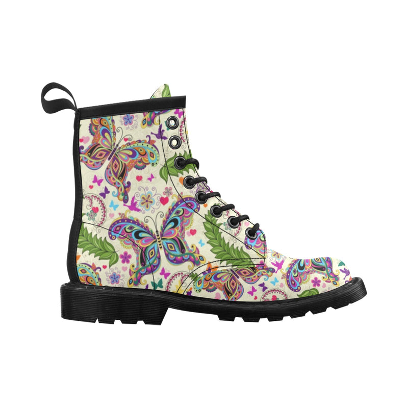 Butterfly Colorful Indian Style Women's Boots