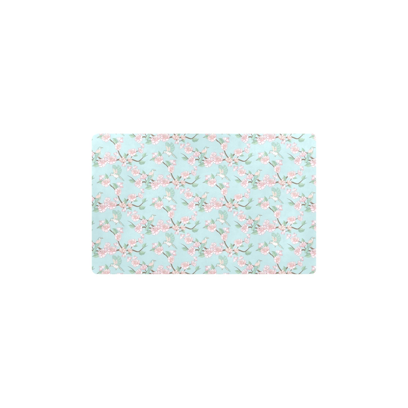 Cherry Blossom Pattern Print Design 02 Kitchen Mat