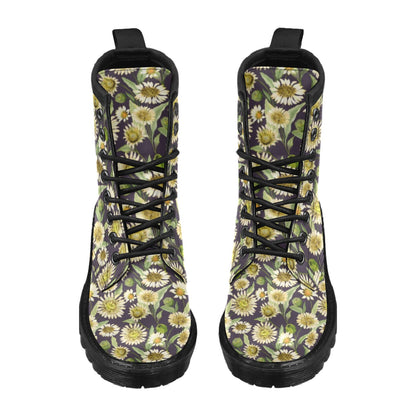 Daisy Vintage Print Pattern Women's Boots