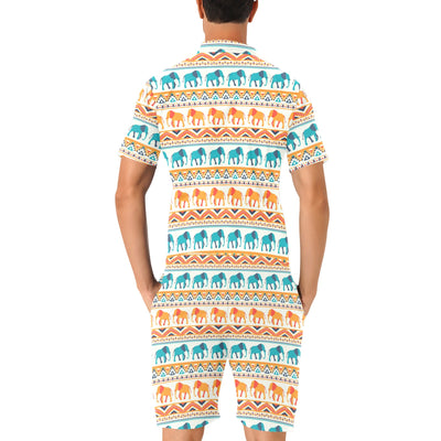 Elephant Aztec Ethnic Print Pattern Men's Romper