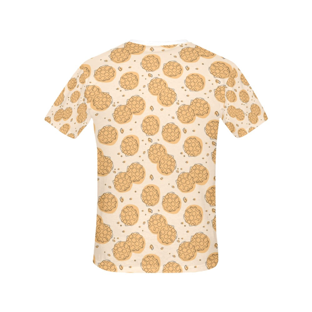 Waffle Print Design LKS303 Women's  T-shirt