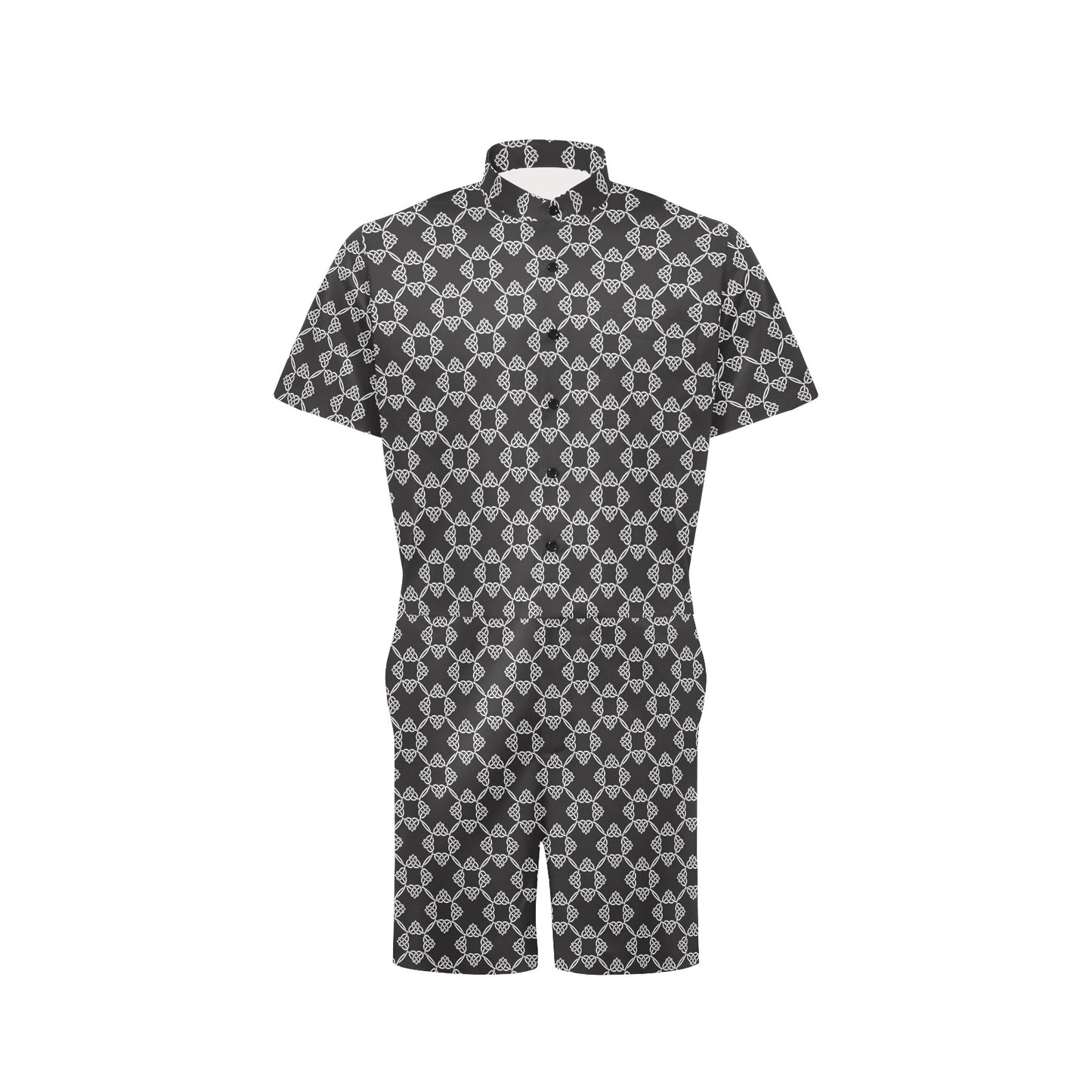 Celtic Pattern Print Design 06 Men's Romper