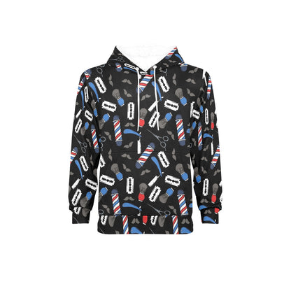 Barber Design Print Pattern JJ007 Men's Pullover Hoodie
