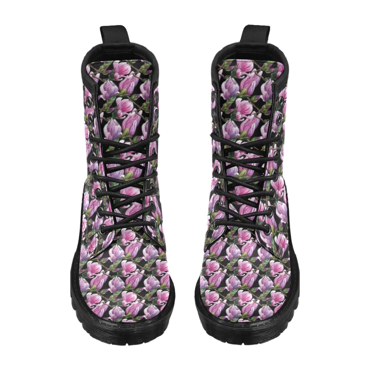 Magnolia Pattern Print Design MAG011 Women's Boots
