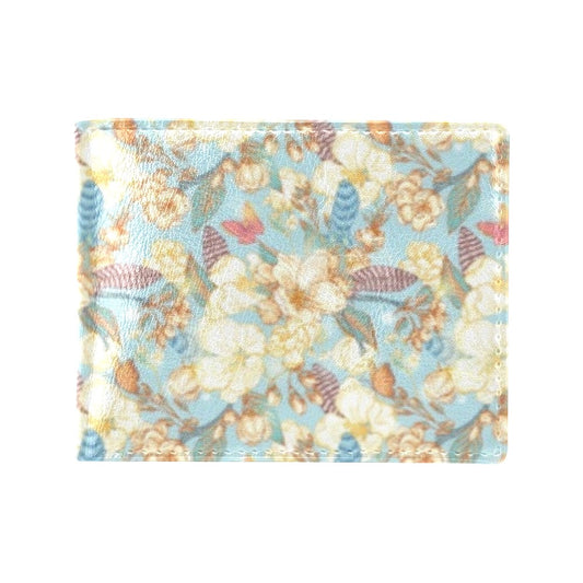 Summer Floral Print Design LKS302 Men's ID Card Wallet