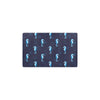 SeaHorse Blue neon Pattern Print Design 03 Kitchen Mat