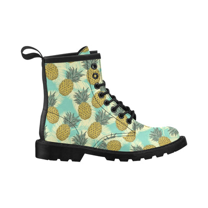 Pineapple Pattern Print Design PP03 Women's Boots