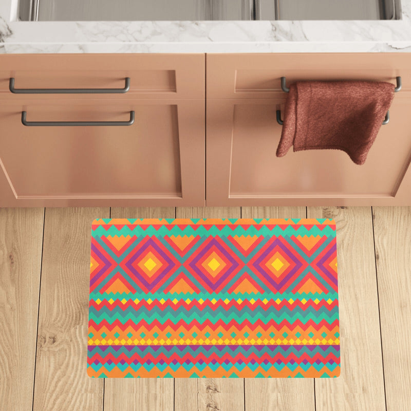 Mexican Pattern Print Design 04 Kitchen Mat