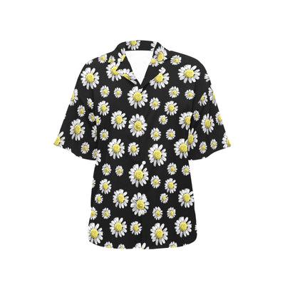 Daisy Pattern Print Design DS01 Women's Hawaiian Shirt