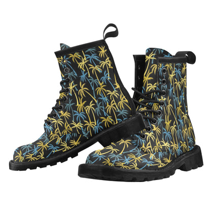 Palm Tree Pattern Women's Boots