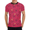 Hibiscus Red Pattern Print LKS308 Men's All Over Print T-shirt