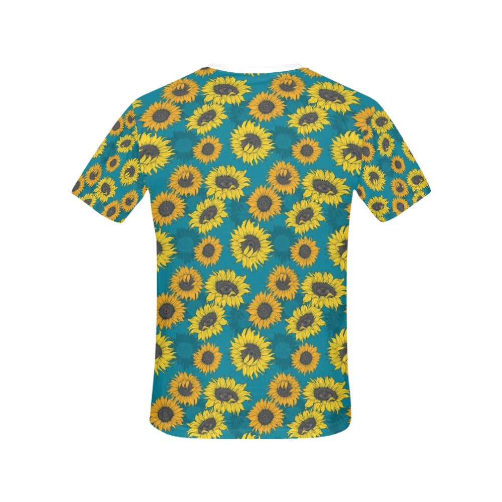 Sunflower Print Design LKS301 Women's  T-shirt