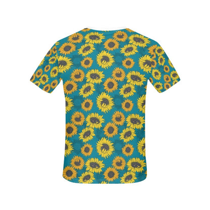Sunflower Print Design LKS301 Women's  T-shirt