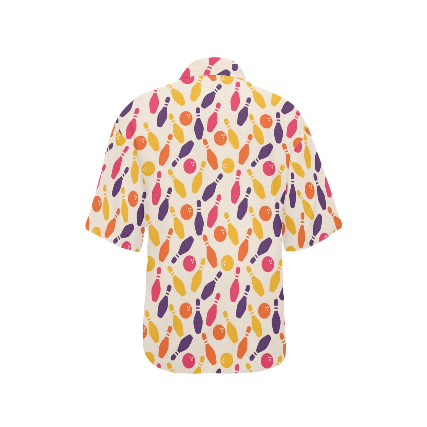 Bowling Pattern Print Design 06 Women's Hawaiian Shirt