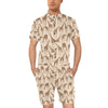 Giraffe Pattern Design Print Men's Romper