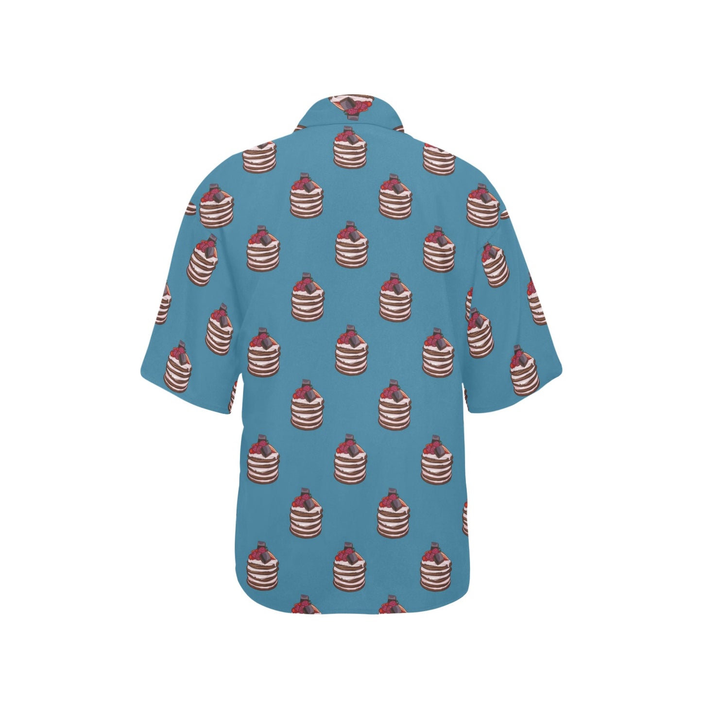 Pancake Pattern Print Design A03 Women's Hawaiian Shirt