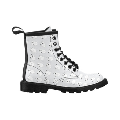 Bull Terrier hand draw Print Pattern Women's Boots