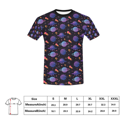 UFO Star Galaxy Print Design LKS308 Men's All Over Print T-shirt