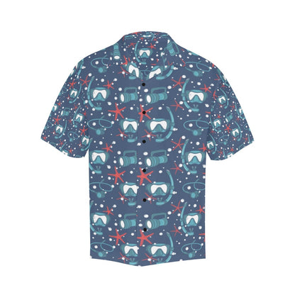 Scuba Equipment Print Design LKS302 Men's Hawaiian Shirt