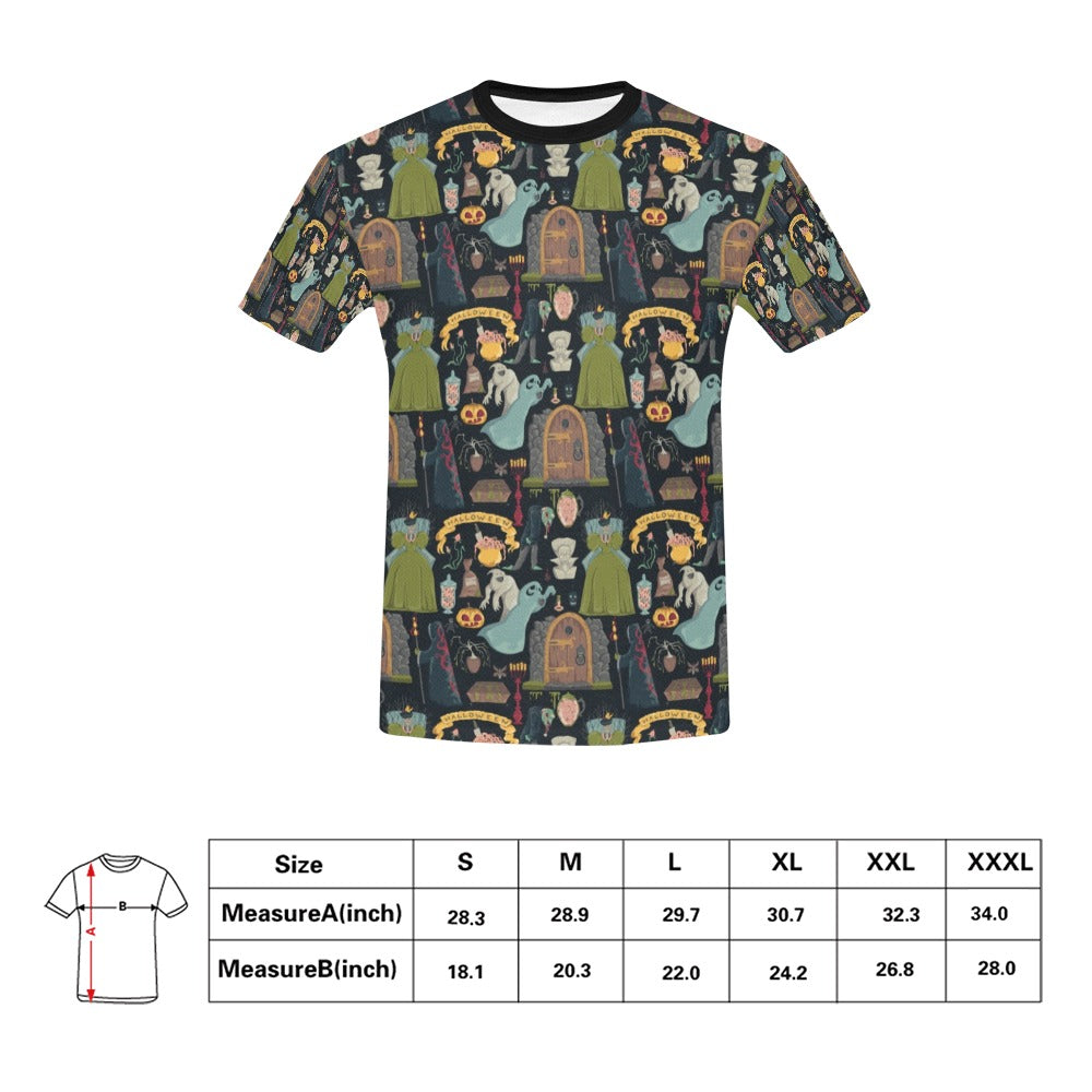 Creepy Halloween Print Design LKS304 Men's All Over Print T-shirt