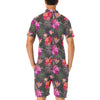 Hibiscus Pattern Print Design HB014 Men's Romper