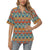 Kente Print African Design Themed Women's Hawaiian Shirt