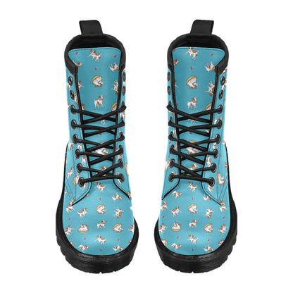 Russell Terriers Playing Print Design LKS305 Women's Boots