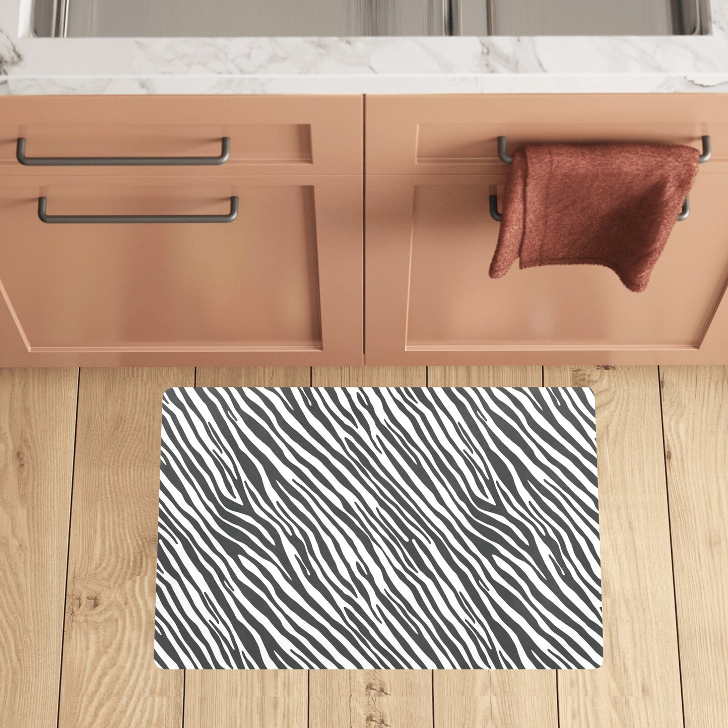 Zebra Classic Print Design LKS302 Kitchen Mat