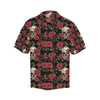 Skull And Roses Print Design LKS303 Men's Hawaiian Shirt