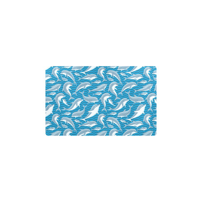 Dolphin Cute Print Pattern Kitchen Mat
