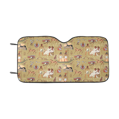 Ancient Greek Classic Pattern Design LKS305 Car front Windshield Sun Shade