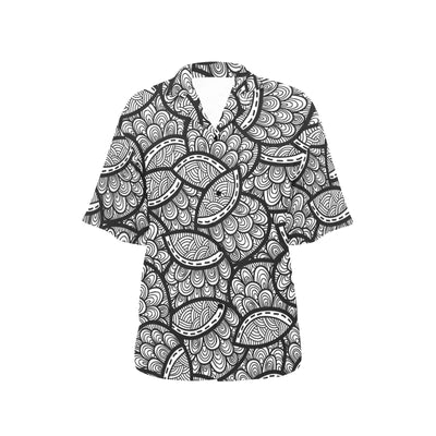 Polynesian Pattern Print Design A01 Women's Hawaiian Shirt