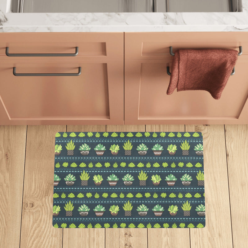 Cactus Pattern Print Design 07 Kitchen Mat