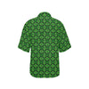 Celtic Green Neon Design Women's Hawaiian Shirt
