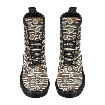 Coconut Pattern Print Design CN04 Women's Boots