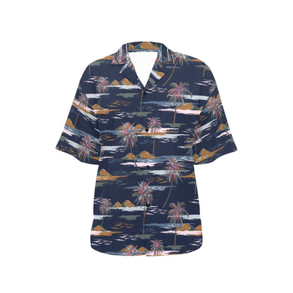 Pacific island Pattern Print Design A06 Women's Hawaiian Shirt
