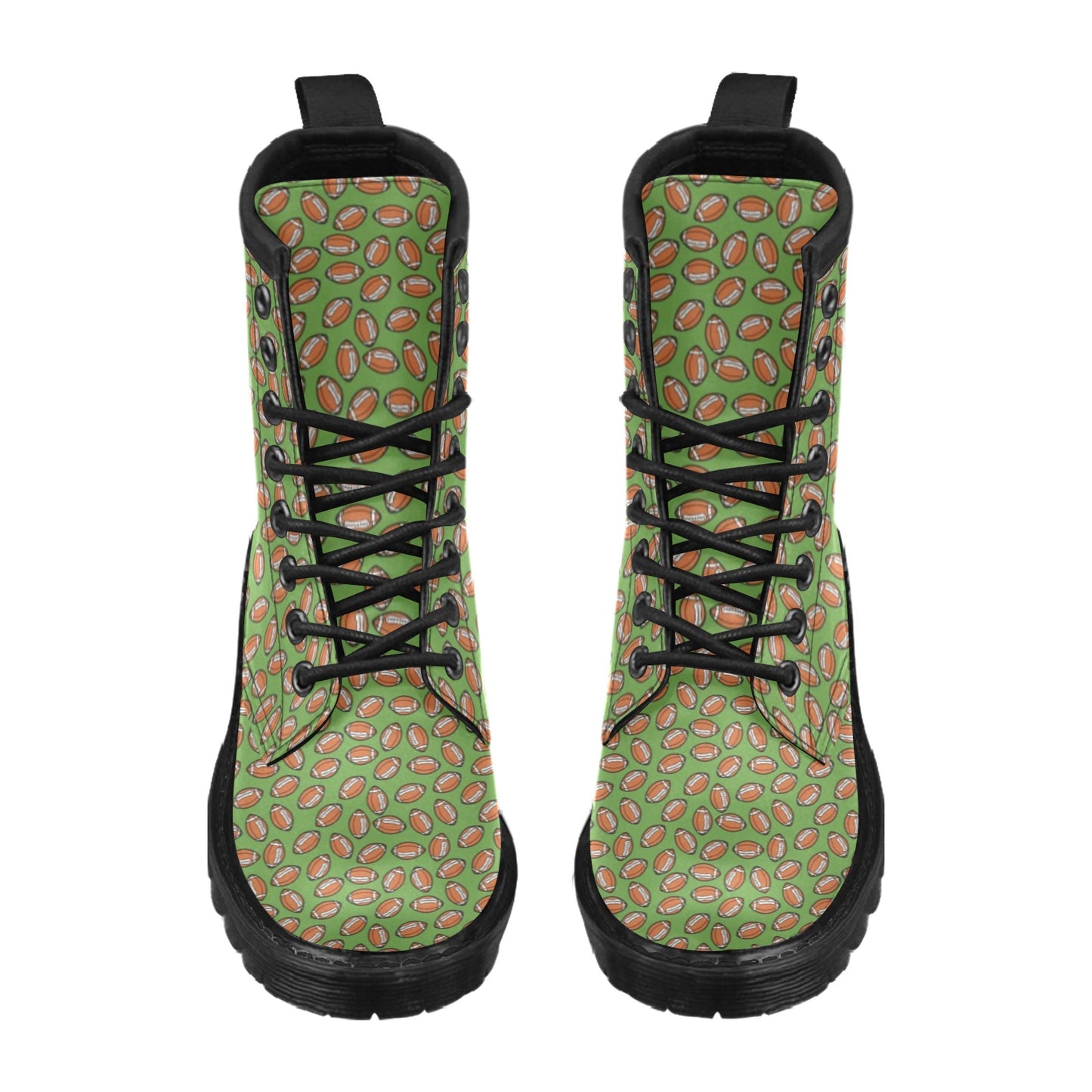 American Football on Green Design Women's Boots