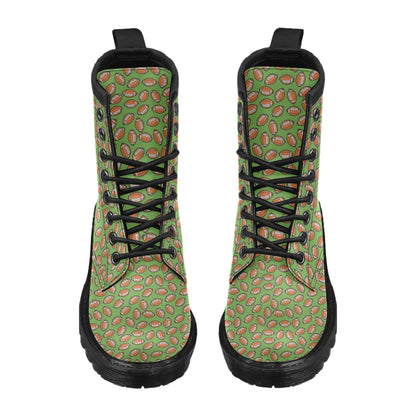 American Football on Green Design Women's Boots