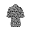 Skull Tattoo Design Print Women's Hawaiian Shirt