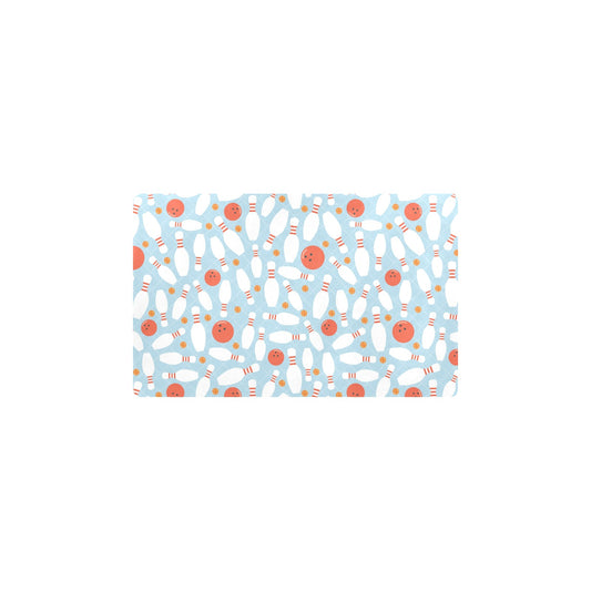 Bowling Pattern Print Design 09 Kitchen Mat