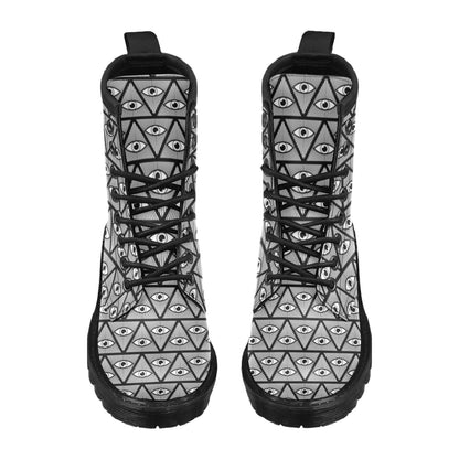 Third Eye Pattern Print Design LKS304 Women's Boots