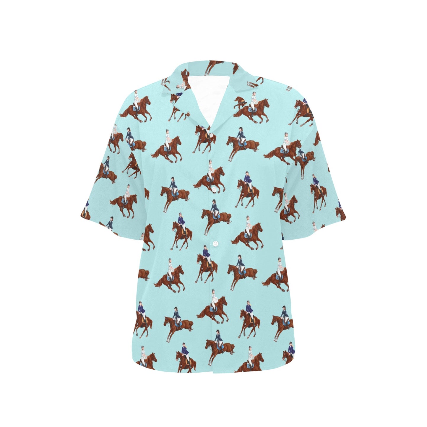Equestrian Horse Riding Women's Hawaiian Shirt