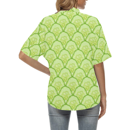 Cucumber Pattern Print Design CC04 Women's Hawaiian Shirt
