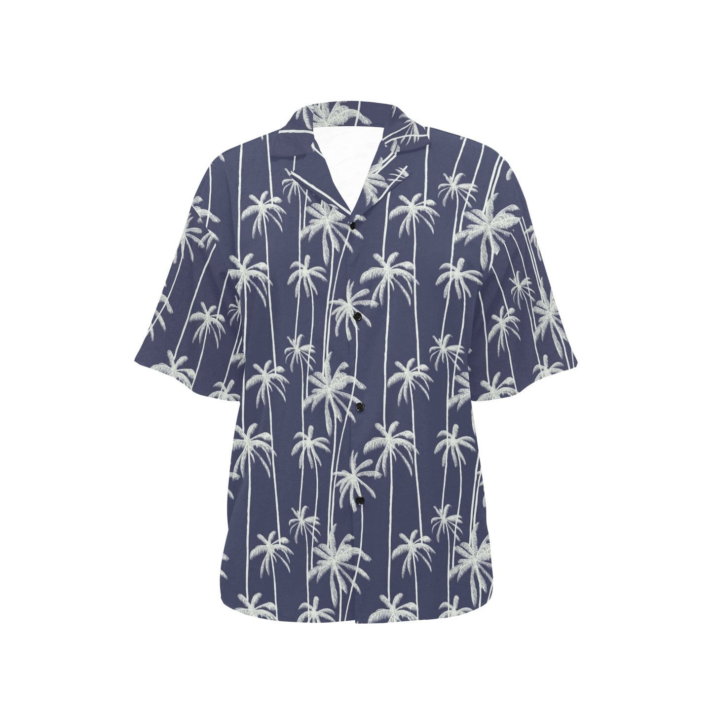 Palm Tree Pattern Print Design PT06 Women's Hawaiian Shirt