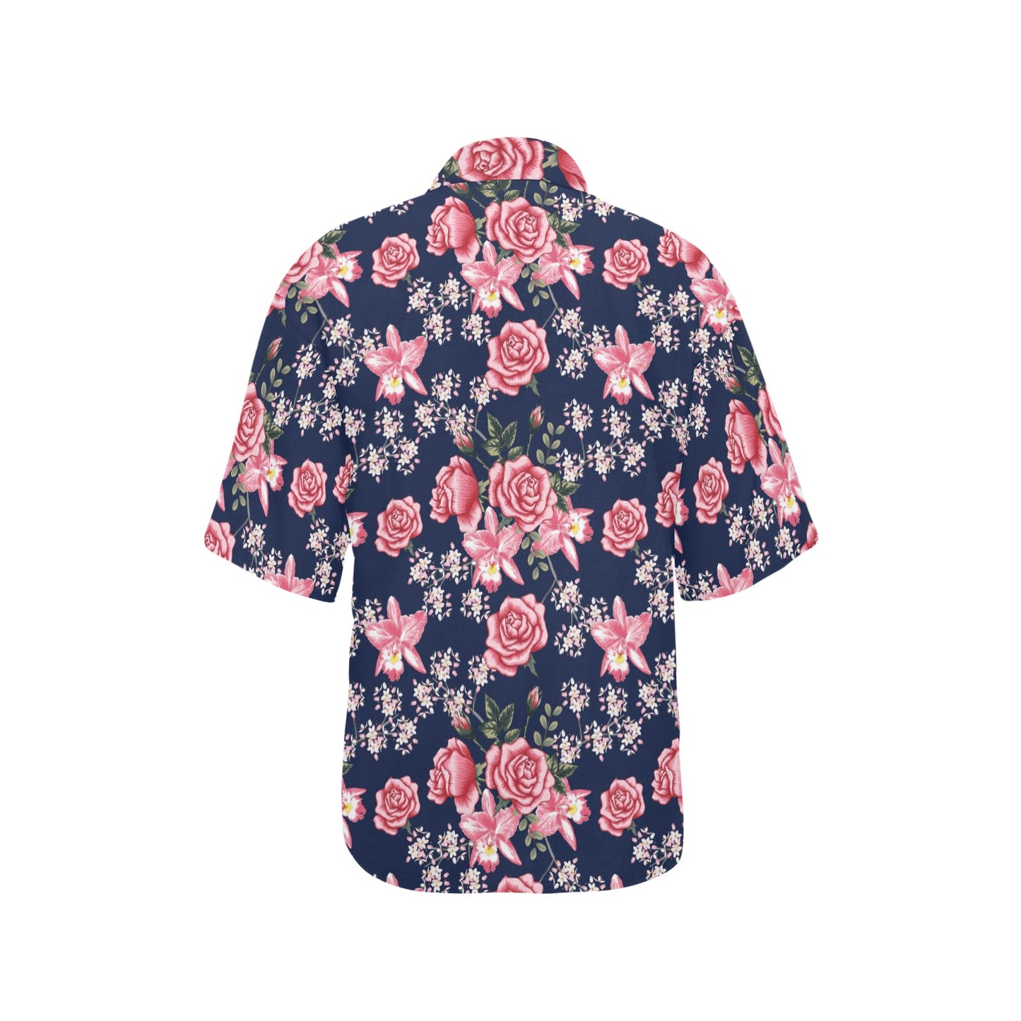 Rose Pattern Print Design A05 Women's Hawaiian Shirt
