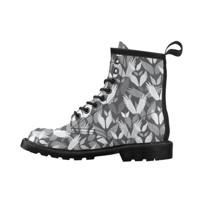 Angel Wings Pattern Design Themed Print Women's Boots