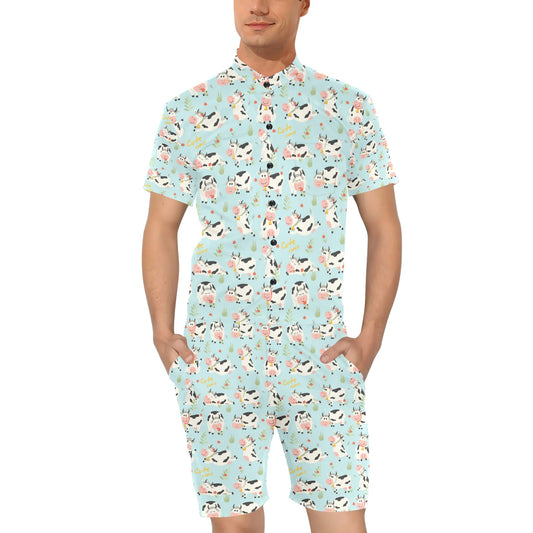Cattle Print Design LKS403 Men's Romper