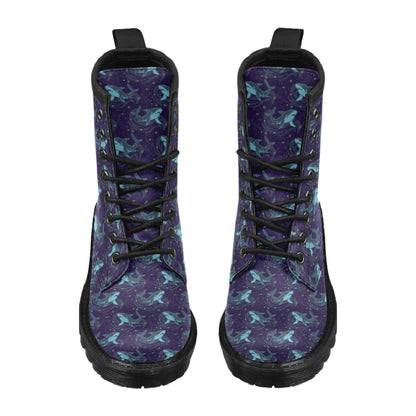Shark Themed Print Women's Boots